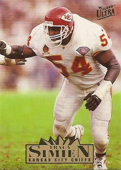 Tracy Simien Kansas City Chiefs 1995 Ultra Fleer NFL #156